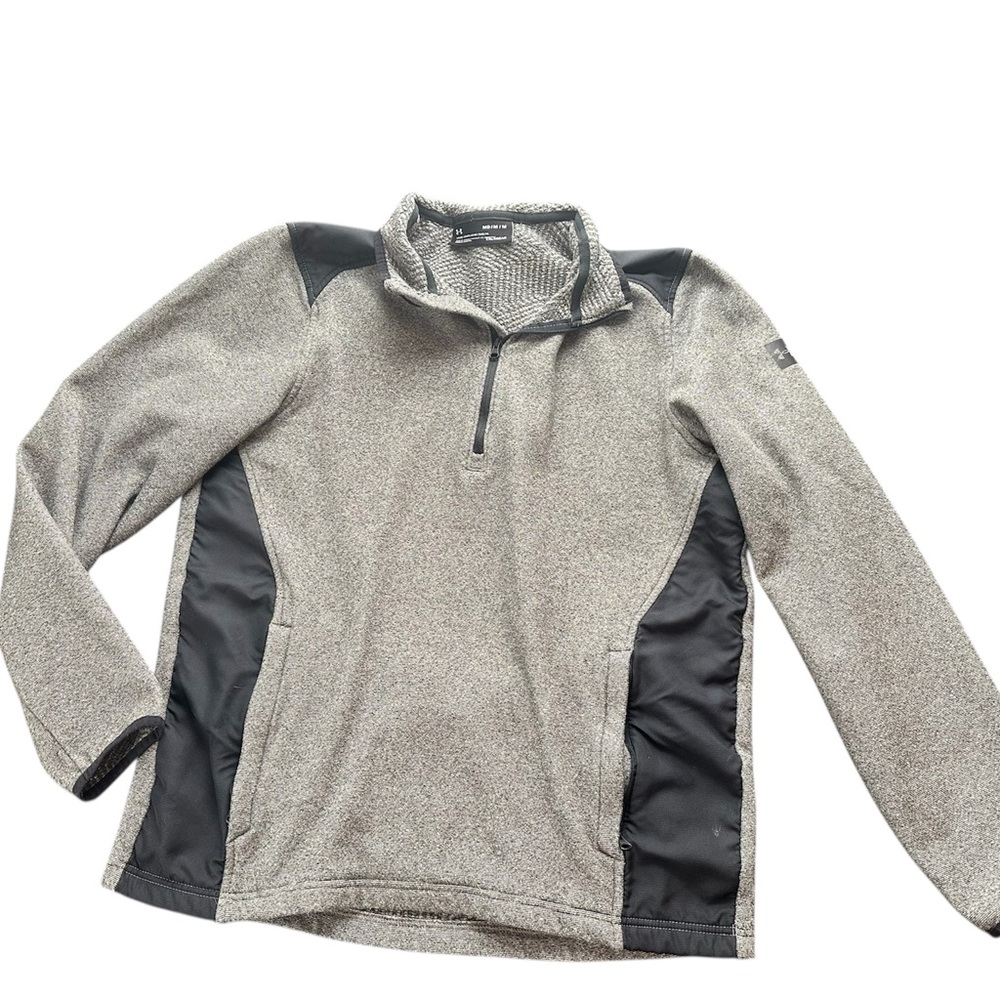 Under Armour Gray and Black ColdGear Pullover